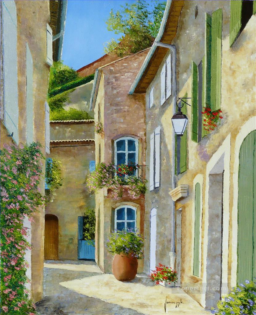 Ruelle montant au chateau Europe Town Oil Paintings